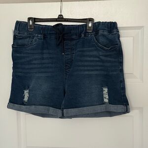 BloomChic Dark Blue Jean Shorts